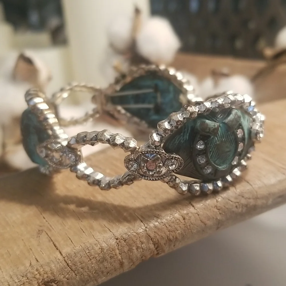 BOHO Western Style Horse Silver Bracelet